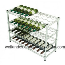 Adjustable K/D Metal Chrome Wine Rack Shelf for Hotel/Restaurant (WR903590A4C)